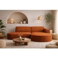 Kaiser Möbel Ecksofa Designer MODENA STUDIO L stoff Cord, Ecksofa, Cord Sofa, L-Form, Links/Rechts wählbar