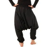 Vishes Haremshose Luftige Sommerhose Haremshose Pluderhose Baggahose, Yogahose