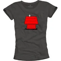 MAKAYA T-Shirt Damen Schicke Ausgefallene Frauen Tops Motiv Lustig Hunde Shirt