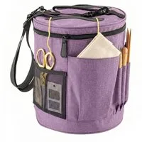 Youyijia Aufbewahrungsbox Stricktasche & Garnaufbewahrung 26x30 cm tragbar mit Reißverschluss