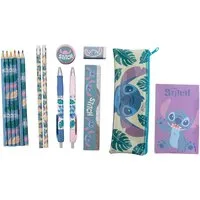 Lilo & Stitch Federmäppchen Schreibwarenset 15-teilig mit Federmäppchen und Zubehör, (15-tlg)