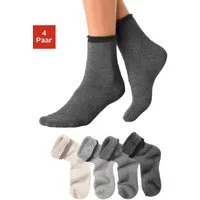 Lavana Kuschelsocken (Packung, 4-Paar) mit Innenfrottee
