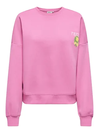 ONLY - ONLLINY L/S O-NECK PRINT CS SWT Wild Orchid - Gr. - L