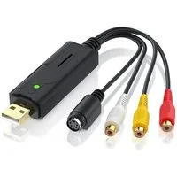 Aplic Audio- & Video-Adapter USB Typ A zu S-Video, Component-Video, Cinch, 15 cm, USB Audio Video Grabber - VHS - Videoadapter zur Bearbeitung