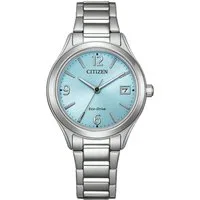 Citizen Solaruhr Elegance FE6121-67L, Armbanduhr, Damenuhr, Edelstahlarmband, analog, Big Date