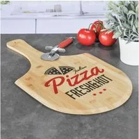 Spetebo Pizzaschieber Bambus Pizzabrett 53 cm - Fresh & Hot