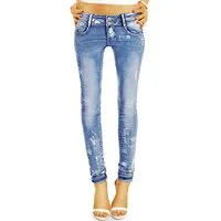 be styled Röhrenjeans destroyed Hüftjeans, rörige low waist Damenhosen skinny fit j25r 5-pocket