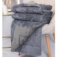 Wohndecke Luxus Kuscheldecke XXL TURIN Größe 150 cm x 200 cm Farbe grau, Betz