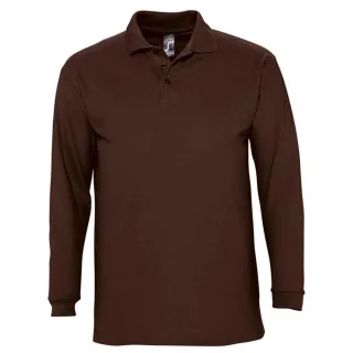 SOLS - "Winter II" Poloshirt für Herren/Damen Unisex Langärmlig (Schokolade)