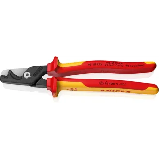 KNIPEX StepCut XL Kabelschere mit Stufenschnitt, VDE-geprüft brüniert 225 mm - 9518225