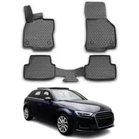 OMAC Auto-Fußmatten für Audi A3 2012-2020 Sportback Schwarz 4 tlg TPE (4 St), für Audi A3 2012-2020 Sportback Audi A3 2012-2020 Sportback, Antirutsch,Wasserfest,Einfache Installation