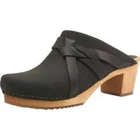 Sanita Wood-Manuella Square Open Clog