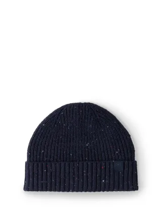 Tom Tailor - Beanie Mütze navy melange multi neps - Gr. - OS