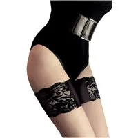 NOQ by Knittex Strapsgürtel Comfort Band, Strumpfband breite Spitzen-Strumpfbänder gegen Wundscheuern