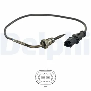 Delphi Abgastemperatursensor Fiat Croma Grande