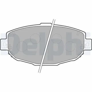 Delphi Bremsbel?ge vorne Lexus Gs Is Sc Toyota Supra 3,0 LP1661