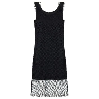 Armani Exchange Netted Womens Black Kleid