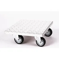 Szagato Pflanzenroller Möbelroller ALU Edelstahl 30 cm 40 cm 50 cm (Alle Ausführungen)
