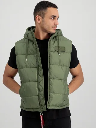 Alpha Industries Kapuzen-Steppweste FD Grün