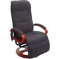 PROREGAL® Massagesessel Relaxliege ATHENE mit Massagefunktion, Bezugmaterial, Farbe, Rückenfläche verstellbar, 360° drehbar, 8-Punkt-Massage