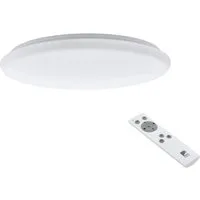 EGLO Deckenleuchte GIRON Deckenlampe, Stahl und Kunststoff, IP20, Wohnzimmerlampe, Lampe, Dimmfunktion, LED fest integriert, Extra-Warmweiß, Neutralweiß, Kaltweiß, Warmweiß, Tageslichtweiß, Deckenleuchte, Stahl, Kunststoff, Weiß, Ø57 cm, dimmbar CCT