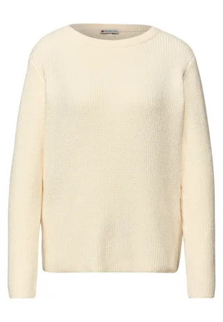 Street One - Chenille Pullover soft beige - Gr. - 34