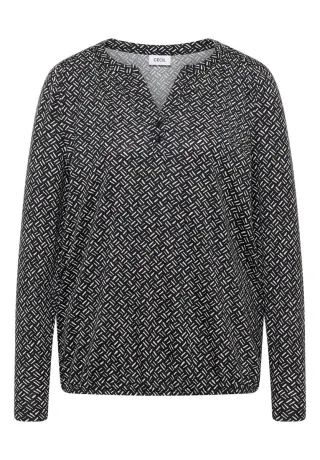 CECIL - Gemustertes Tunika-Shirt grau - Gr. - XS