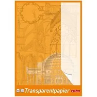 Herlitz Geschäftspapier 5 Blöcke Herlitz Transparentpapier / 30 Blatt je Block / DIN A4