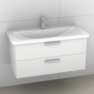 Artiqua 412 Waschtischunterschrank für Tonic II K0872 Weiß Hochglanz, 412-WU2L-I51-7016-68 412-WU2L-I51-7016-68