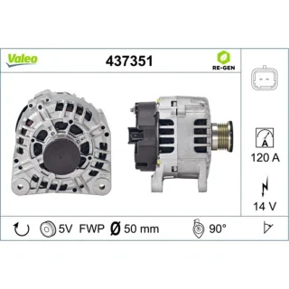 Valeo Lichtmaschine 120A Nissan Opel Renault Volvo