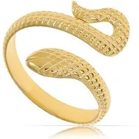 Made by Nami Fingerring Schlangen Ring Gold für Damen aus Edelstahl, Wasserfester Schmuck Geschenk für Sie