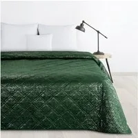 Design91 Tagesdecke Edler Bettüberwurf mit dezentem Silberglanz, Luxus-Patchwork Tagesdecke aus Velours, edle Steppung