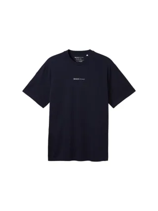 TOM TAILOR Denim - T-Shirt mit Bio-Baumwolle blau - Gr. - M