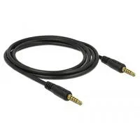 Klinkenkabel 3,5mm 5Pin (Stecker) > 3,5mm 5Pin (Stecker) schwarz, 2 Meter