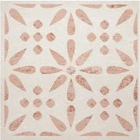 d-c-fix Bodenfliese Klebefliesen für Boden & Wand PVC Fliesen selbstklebend, 274-5066 I Vintage Flowers, Bodenbelag selbstklebend - Für Küche, Bad / Badezimmer & Wohnzimmer