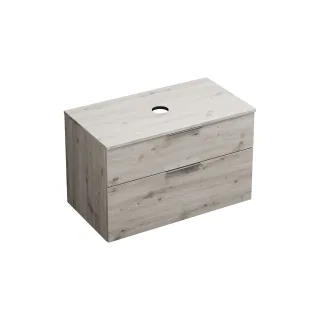 Burgbad Waschtischunterschrank Eqio 619x1000x550 Eiche Dekor Silber, WXXH100F6015 WXXH100F6015