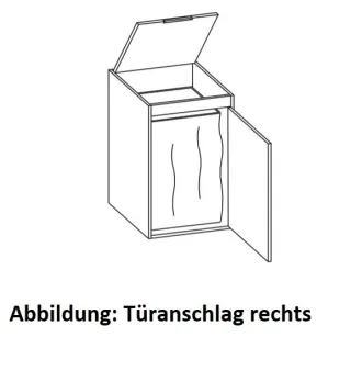 Artiqua 400 Highboard, Weiß Glanz, 400-HBW-1-43-R-7050-68 400-HBW-1-43-R-7050-68