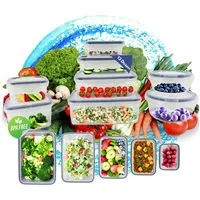 TronicXL Vorratsdose 26 Teile Frischhaltedosen Set 13 Dosen mit 13 Deckel Klick Vorratsdose, Kunststoff, (26-tlg), BPA Frei Aufschnitt Speisen Fleisch Käse