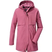 Killtec Parka KOS 159 GRLS PRK Wasserdichter Mädchenparka mit verstellbarer Kapuze und Leo-Muster