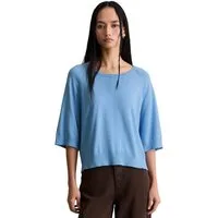 Marc O'Polo DENIM Kurzarmpullover relaxed aus weichem Organic-Cotton-Modal-Mix