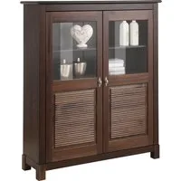 OTTO home Highboard Rauna, Vitrine, Breite 111,6 cm, aus massiver Kiefer
