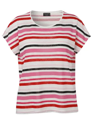 VIA APPIA DUE - T-Shirt Rundhals 1/2 Arm Druck pink multicolor - Gr. - 44