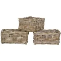 moebel-direkt-online Aufbewahrungskorb Anita (Spar-Set, 3 St., 3tlg. Set), handgeflochten