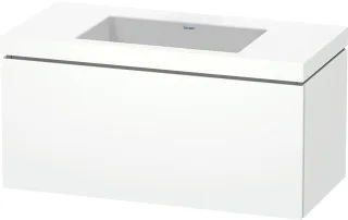 Duravit L-Cube c-bonded Set wandhängend Weiß Matt 1000x480x500 mm - LC6918N1818 LC6918N1818