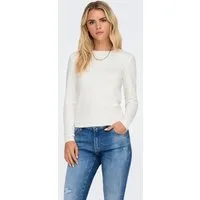ONLY Langarmshirt ONLRILEY O-NECK L/S TOP JRS Baumwollmischung