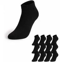 EloModa Sneakersocken 12 Paar Sneaker Socken Damen Herren Baumwolle ohne Naht (12-Paar) 12 Paar, ohne Naht vorne, hoher Baumwollanteil