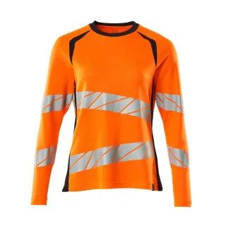 MASCOT Damen Langarmshirt Hi-vis Orange / Schwarzblau L - 19091-771-14010-LONE