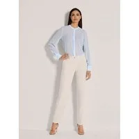 MADELEINE Bügelfaltenhose Kurzgröße: Elegante Bügelfaltenhose mit Formbund Uni-Design, Verschluss mit Formbund und Gürtelschlaufen