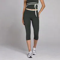 MP Damen Tempo Contrast Capri - Schwarz Verwaschen - L