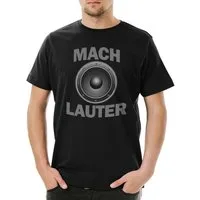 Urban Backwoods Print-Shirt Mach Lauter Herren T-Shirt Techno Club DJ Party Konzert Musik Music (1-tlg) Electro House Punk Metal
